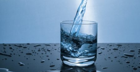 water, glass