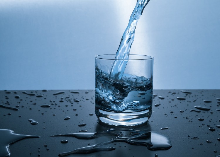 water, glass