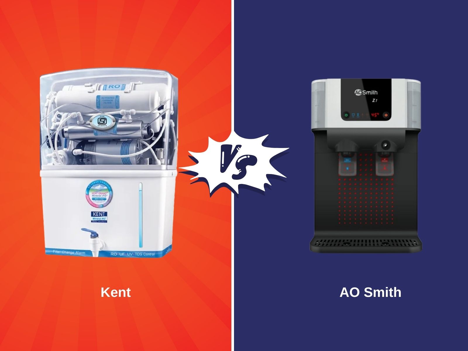 Kent vs AO Smith RO Water Purifier, Which is Better?